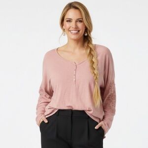 2 for $15 Ellos Woman’s Pink Top